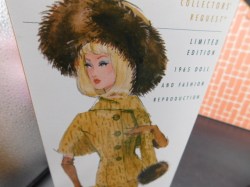 gold glamour barbie box top